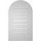 Ekena Millwork Round Top Surface Mount PVC Gable Vent: Functional, w/ 3-1/2"W x 1"P Standard Frame, 18"W x 30"H GVPRT18X3001SF - alternate 2